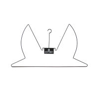 Kentucky Fly Veil Hangers - set van 5 Grey- 1 Size