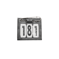 Kentucky Hoofdnummer PVC met veiligheidsspeld zwart Black- 1 Size