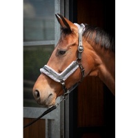 Harry's Horse Halster Leder Anatomic Furry Matt bruin- pony