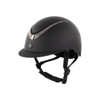 BR rijhelm Thèta Painted Zwart/Gunmetal- 55/57