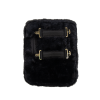 Kentucky Borst verlenger vegan bont 2 sluitingen Black- Full