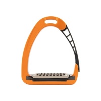 Acavallo stijgbeugels Arena AluPRO Junior Oranje/Zwart- 10.5 cm