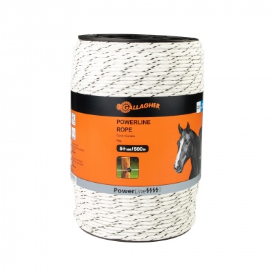 Foto van Gallagher PowerLine cord wit 500m