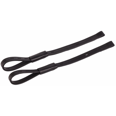 Foto van Harry's Horse Beugelriemen Easy Care Close Contact PU zwart- 60cm