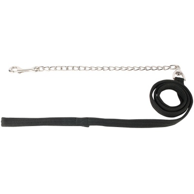Harry's Horse Halsterlijn Ketting Musketon Zilver 2,5m zwart Harry's Horse Halsterlijn Ketting Musketon Zilver 2,5m zwart