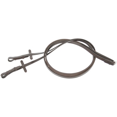 Harry's Horse Teugels Leder Rubber Gevoerd bruin- cob