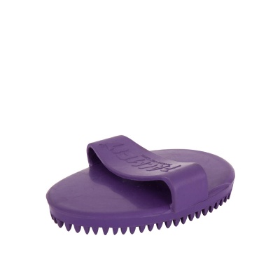Premiere rubberen rosborstel palmfit Paars