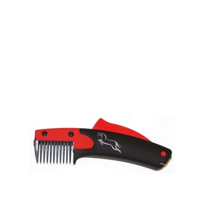 SoloGroom manenkam SoloComb Rood/Zwart