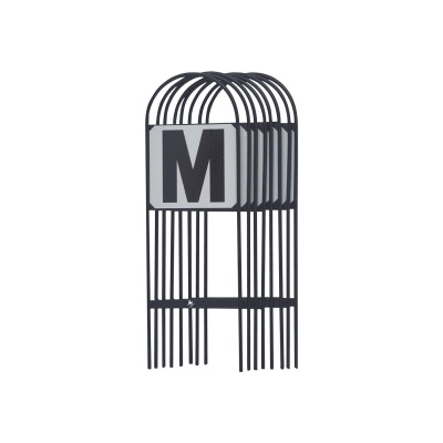 Premiere manegeletters H-E-K-M-B-F-A-C Zwart