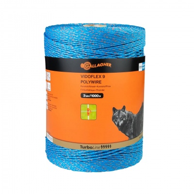 Foto van Gallagher Vidoflex 9 TurboLine Plus blauw 1000m