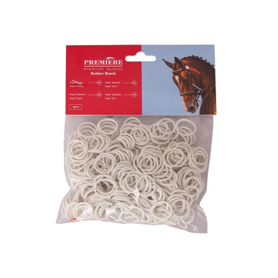 Premiere manenelastiekjes Wit