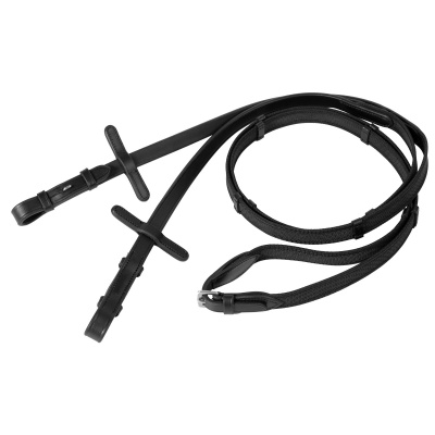 Harry's Horse Teugels Supergrip Stops zwart Harry's Horse Teugels Supergrip Stops zwart
