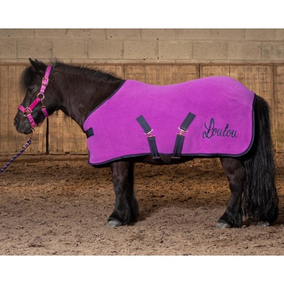 Harry's Horse Fleecedeken LouLou Quinn bright-violet- 135cm