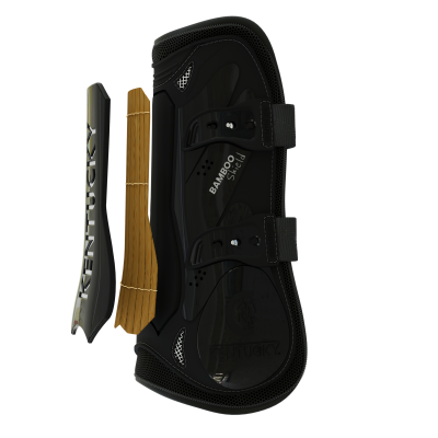 Foto van Kentucky Peesbeschermers bamboo elastiek Black- Medium