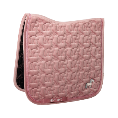 Foto van Kentucky Zadeldek velvet Sammy dressuur Old rose- Full