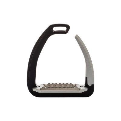 Acavallo stijgbeugels REL-X 180 Zwart/Alu- 12 cm