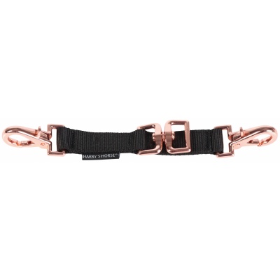 Harry's Horse Longeerbitstuk Rosegold zwart Foto van Harry's Horse Longeerbitstuk Rosegold zwart