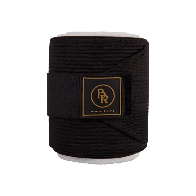 BR elastische bandages met onderlap Zwart