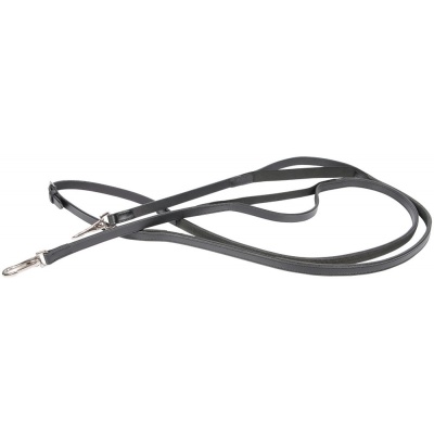 Harry's Horse Teugels Leder Elastiek Rubber gevoerd zwart- full Harry's Horse Teugels Leder Elastiek Rubber gevoerd zwart- full