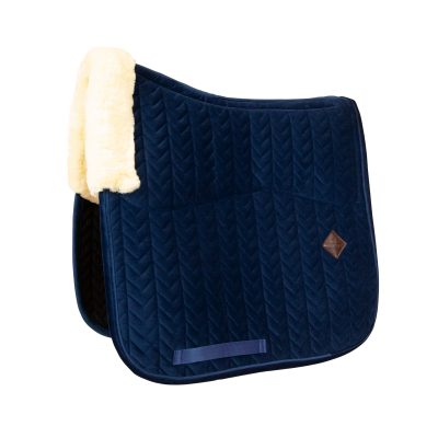 Foto van Kentucky Skin Friendly Zadeldek velvet dressage Navy- Dressage