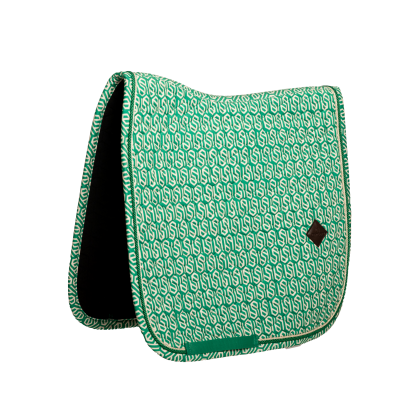 Foto van Kentucky Zadeldek velvet dressuur white/green- Full