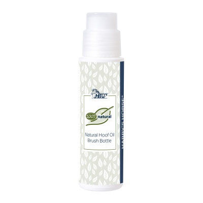 Foto van Harry's Horse Hoefolie Natural Brush Bottle (200 ml) - uni