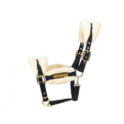 Foto van Kentucky Nylon halster wol / bont soft Naturel- Full