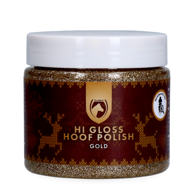 Foto van Excellent Horse Christmas Hi Gloss Hoof Polish Goud 150 ml