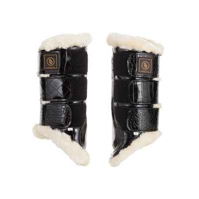 BR beenbeschermers Majestic Lak Zwart- M