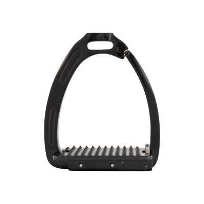 BR stijgbeugels Lavarone Zwart/Zwart- 12 cm