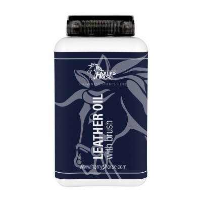 Harry's Horse Lederolie bijenwas met kwast (500 ml) - uni