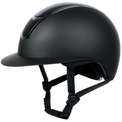 Harry's Horse Veiligheidscap Mont Blanc Glossy zwart- 59-61
