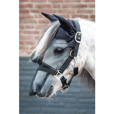 Harry's Horse Vliegenmasker halster met oren - cob Foto van Harry's Horse Vliegenmasker halster met oren - cob