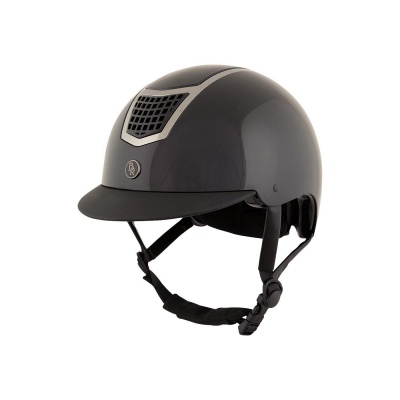 BR rijhelm Lambda Glossy Zwart/Gunmetal- 59/61