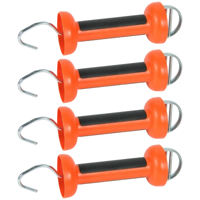 Foto van Gallagher Softgrip poortgreep oranje lint RVS value pack (4)