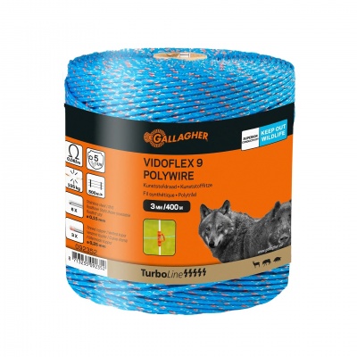 Foto van Gallagher Vidoflex 9 TurboLine blauw 400m