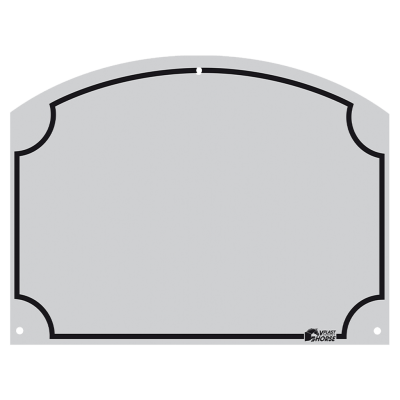 Foto van Stal Naamplaatje 70x95 mm