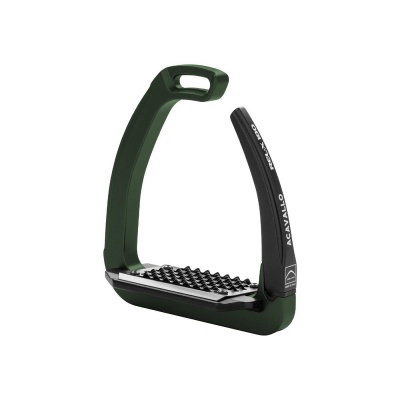 Acavallo stijgbeugels REL-X 180 Hunter groen/Zwart- 12 cm