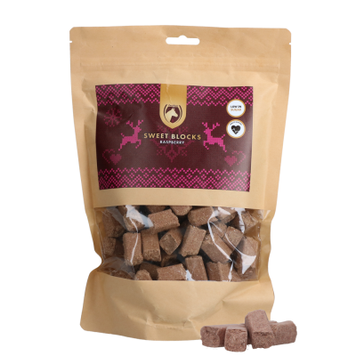 Foto van Excellent Horse Christmas Sweet Blocks Framboos