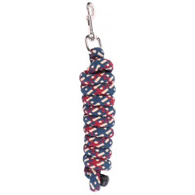 Harry's Horse Halstertouw Mounty Musketon Zilver 2m zwart-wit-grijs
