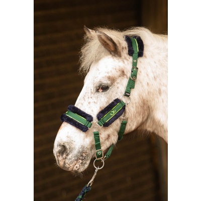 Harry's Horse Halsterset Soft STOUT! Lime legergroen- mini