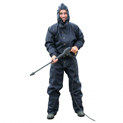 Was- en reinigingsoverall met capuchon XL Donkerblauw