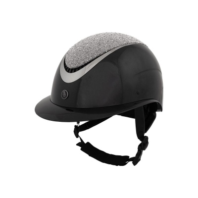 BR rijhelm Theta Plus Glamourous Glossy Zwart/Gunmetal- 58/60