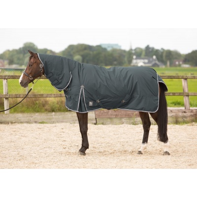 Harry's Horse Regendeken Thor 200gr met Hals ebony- 155cm