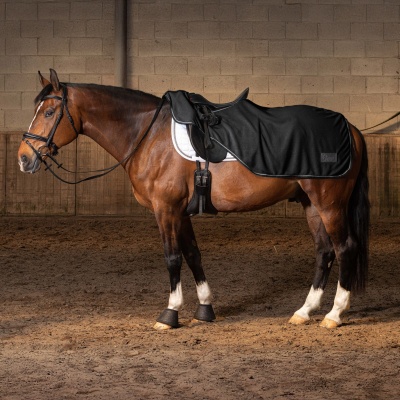 Foto van Harry's Horse Uitrijdeken Fleece zwart- xl