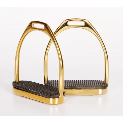 Harry's Horse Beugels RVS Goudkleurig Recht - 12cm Harry's Horse Beugels RVS Goudkleurig Recht - 12cm