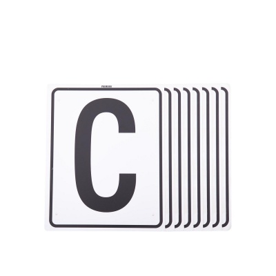 Premiere manegeletters H-E-K-M-B-F-A-C Wit