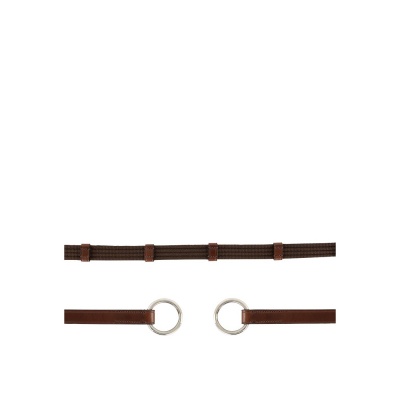 BR linnen teugel met ring Oak/Zilver- Full