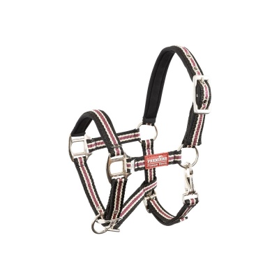 Premiere veulenhalster Vivid Black/Cream/Wine- Foal XS