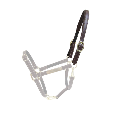 Foto van Kentucky Leder halster flexibel halsstuk Brown- Neck piece